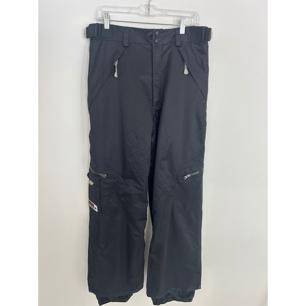 Body Glove Mens Black Waterproof Snow Pants Ski Snowboard Cargo Style 6335 L